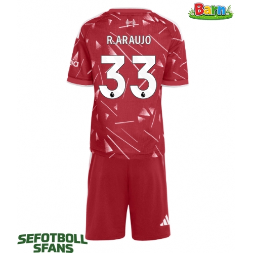 Liverpool Ronald Araujo #33 Hemmaställ Barn 2026-27 Kortärmad (+ Korta byxor)
